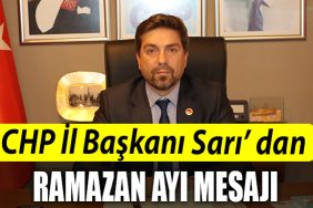CHP Kocaeli Il Baskani Bulent Saridan Ramazan ayi mesaji