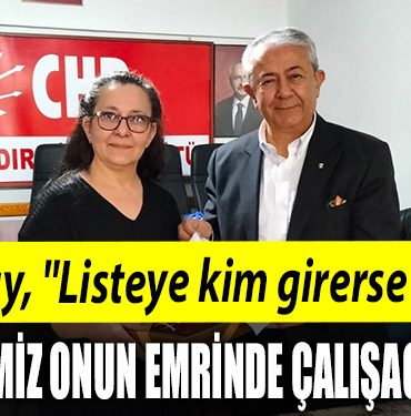 CHP Kocaeli Milletvekili aday adayi Saribay Listeye kim girerse girsin hepimiz onun emrinde calisacagiz