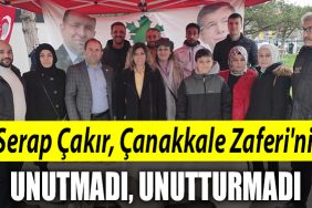 Gelecek Partisi Kocaeli Milletvekili Aday Adayi Serap Cakir Canakkale Zaferini unutmadi