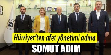 Hurriyetten afet yonetimi adina somut adim