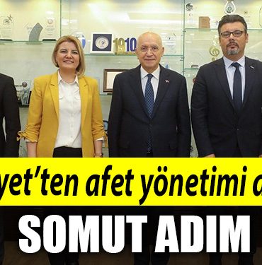 Hurriyetten afet yonetimi adina somut adim
