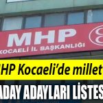 Iste MHP Kocaelide milletvekili aday adaylari listesi