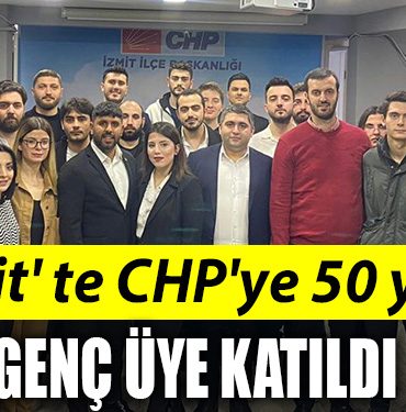 Izmit te CHPye 50 yeni genc uye katildi