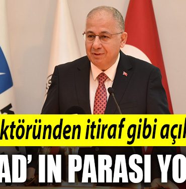 KOU rektorunden itiraf gibi aciklama AFAD in parasi yok