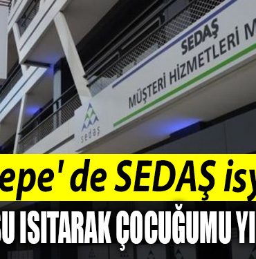 Kartepe de SEDAS isyani. Sene 2023 ocakta su isitarak cocugumu yikiyorum