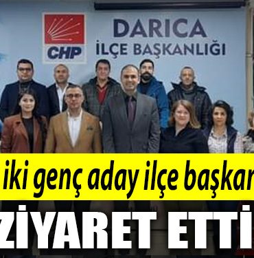 Kocaeli de CHP li iki genc aday ilce baskanlarini ziyaret etti