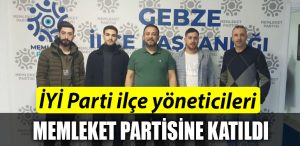 Kocaeli de IYI Parti yoneticileri Memleket Partisine katildi