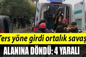 Kocaeli de Ters yone U donusu kazayi getirdi 1i agir 4 yarali