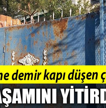 Kocaeli de Uzerine demir kapi dusen cocuk yasamini yitirdi