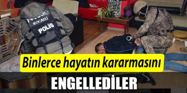 Kocaeli de binlerce hayatin kararmasini engellediler
