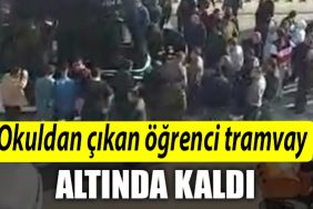 Kocaeli de okuldan cikan ogrenci tramvay altinda kaldi