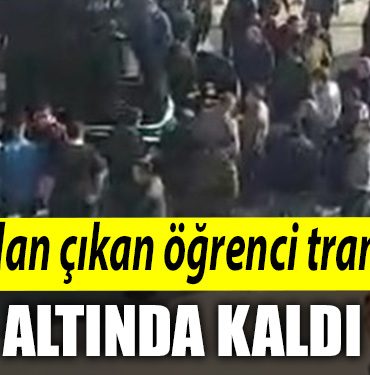 Kocaeli de okuldan cikan ogrenci tramvay altinda kaldi