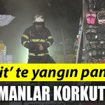 Kocaeli de yangin panigi. Is yerinden yukselen dumanlar korkuttu