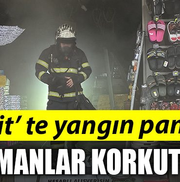 Kocaeli de yangin panigi. Is yerinden yukselen dumanlar korkuttu