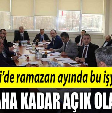 Kocaelide ramazan ayinda bu isyerleri sabaha kadar acik olacak
