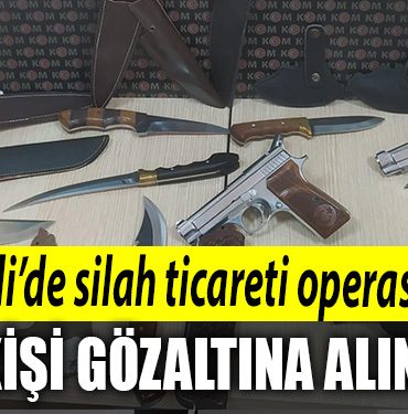 Kocaelide silah ticareti operasyonu 5 gozalti