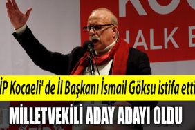 TIP Kocaeli de Il Baskani Ismail Goksu istifa etti