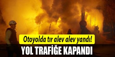 kocaeli yangin otoyol