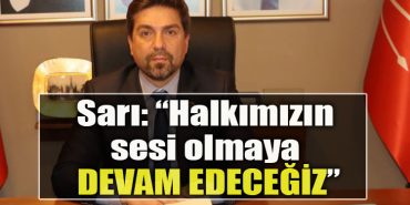 CHP Kocaeli Il Baskani Bulent Sari Halkimizin sesi olmaya devam edecegiz