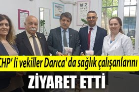 CHP Kocaeli Milletvekili adaylari Darica da saglik calisanlarini ziyaret etti