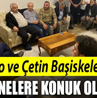 CHPli milletvekili adaylari Muhip Kanko ve Berna Cetin Basiskeledeki hanelere konuk oldu