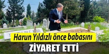 Harun Yildizli once babasinin ziyaret etti