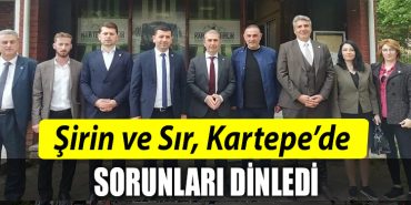 IYI Parti Kocaeli Milletvekili Mehmet Kamil Sirin ve Hasan Sir Kartepede sorunlari dinledi