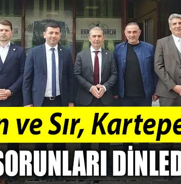 IYI Parti Kocaeli Milletvekili Mehmet Kamil Sirin ve Hasan Sir Kartepede sorunlari dinledi