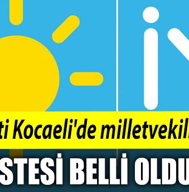 IYI Parti Kocaelide milletvekili aday listesi belli oldu