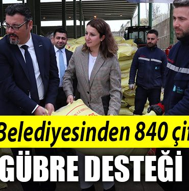 Izmit Belediyesinden 840 ciftciye gubre destegi
