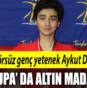 Kocaeli de Antrenorsuz genc yetenek Aykut Dinc ten Avrupa da altin madalya