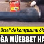 Kocaeli de komsusunu olduren saniga muebbet hapis