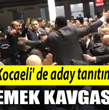 MHP Kocaeli de aday tanitiminda yemek kavgasi