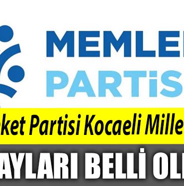 Memleket Partisi Kocaeli Milletvekili adaylari belli oldu