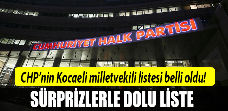 chp kocaeli milletvekili listesi 2023