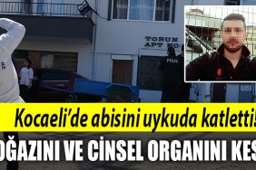 kocaeli abisinin bogazini kesti