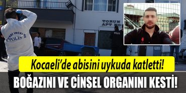 kocaeli abisinin bogazini kesti