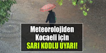 kocaeli hava durumu kocaeli sari kodlu uyari