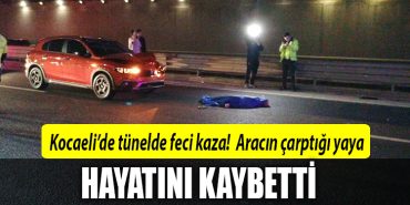 kocaeli kaza tunel