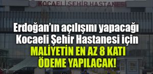 kocaeli sehir hastanesi maliyet