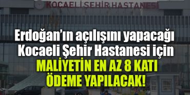 kocaeli sehir hastanesi maliyet