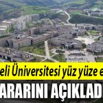 kocaeli universitesi yuz yuze egitim