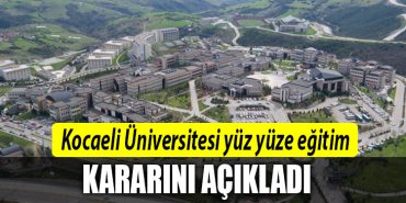 kocaeli universitesi yuz yuze egitim