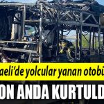 kocaeli yanan otobus
