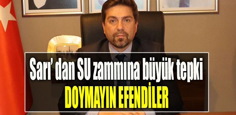 CHP Kocaeli İl Başkanı Bülent Sarı' dan SU zammına büyük tepki İSU Doymayın efendiler!