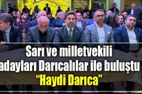 CHP Kocaeli İl Başkanı Bülent Sarı ve milletvekili adayları Darıcalılar ile buluştu “Haydi Darıca”
