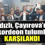 CHP Kocaeli Milletvekili adayı Harun Yıldızlı, Çayırova’da akordeon tulumla karşılandı