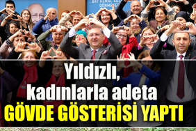 CHP Kocaeli Milletvekili adayı Harun Yıldızlı, kadınlarla adeta gövde gösterisi yaptı