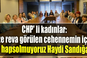 CHP' li kadınlar “Bize reva görülen cehennemin içine hapsolmuyoruz Haydi Sandığa”