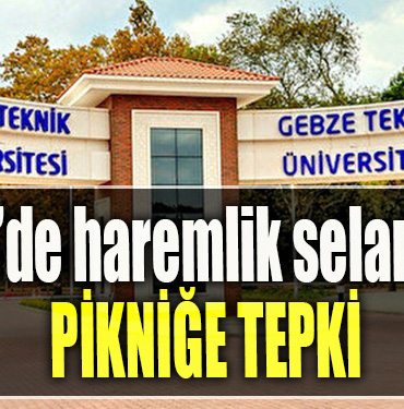 Gebze Teknik Üniversitesi'nde haremlik selamlık pikniğe tepki